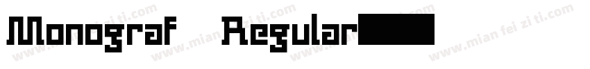 Monograf Regular字体转换
